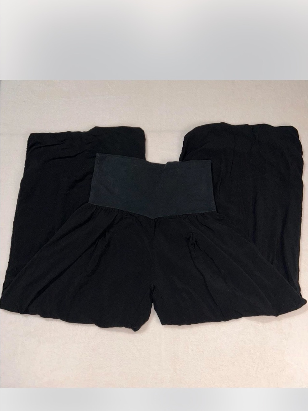 Source Unknown Black Wide-Leg Palazzo Pants